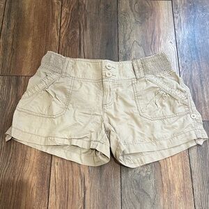 { op } Tan Cargo Shorts Casual Lightweight